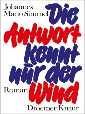 cover image of Die Antwort kennt nur der Wind